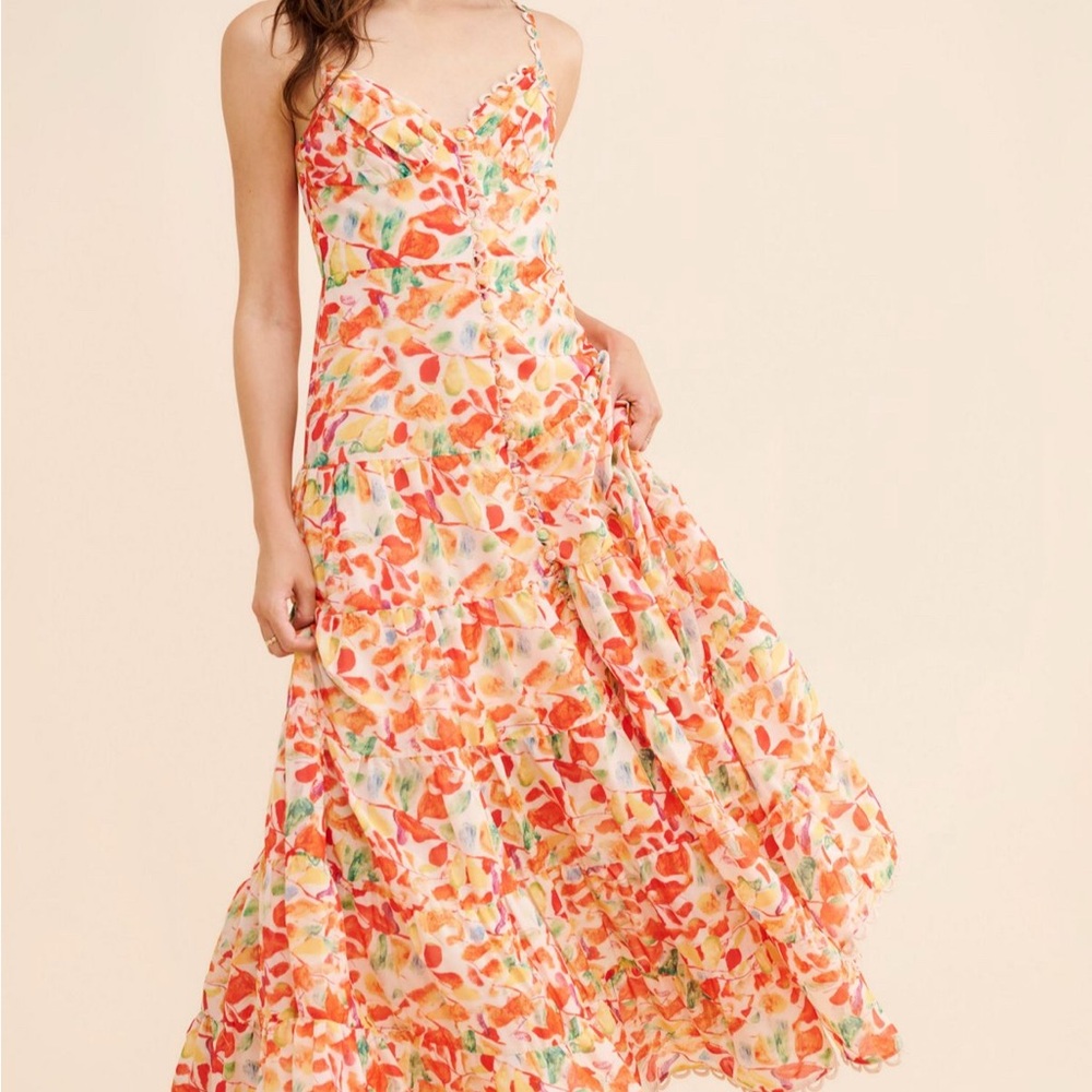 ASTR the Label Tazia Vibrant Floral Maxi Dress